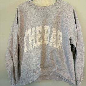 The Bar Gray Crewneck Sweater